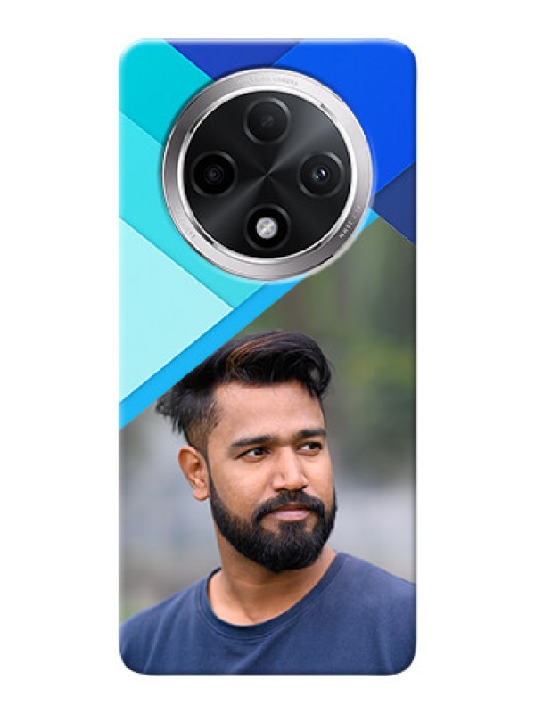 Custom Oppo F27 Pro Plus 5G Phone Cases Online: Blue Abstract Cover Design