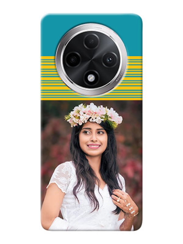 Custom Oppo F27 Pro Plus 5G personalized phone covers: Yellow And Blue Design