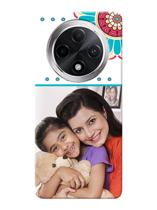 Custom Oppo F27 Pro Plus 5G custom mobile phone cases: Flower Design