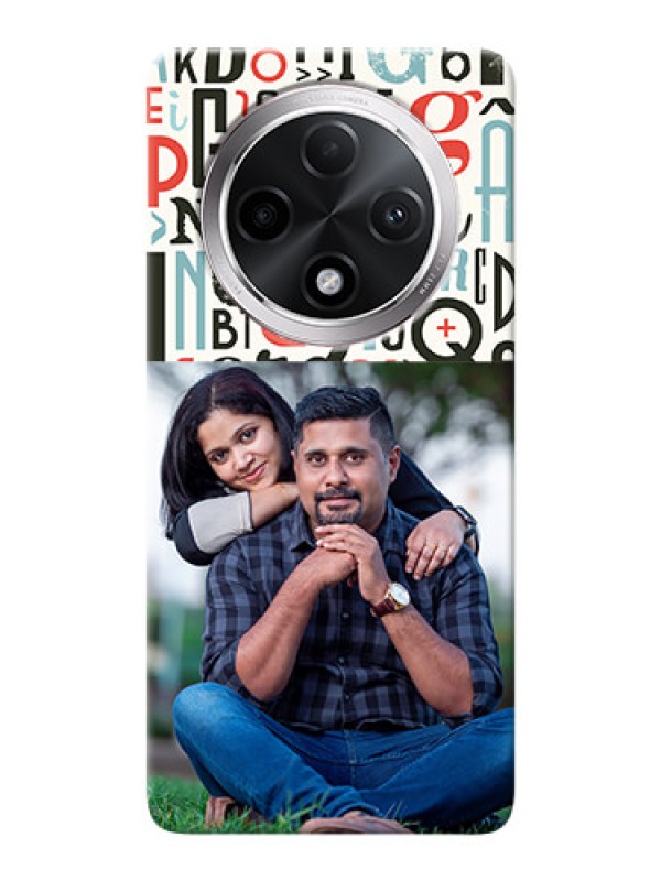 Custom Oppo F27 Pro Plus 5G custom mobile phone covers: Alphabet Design