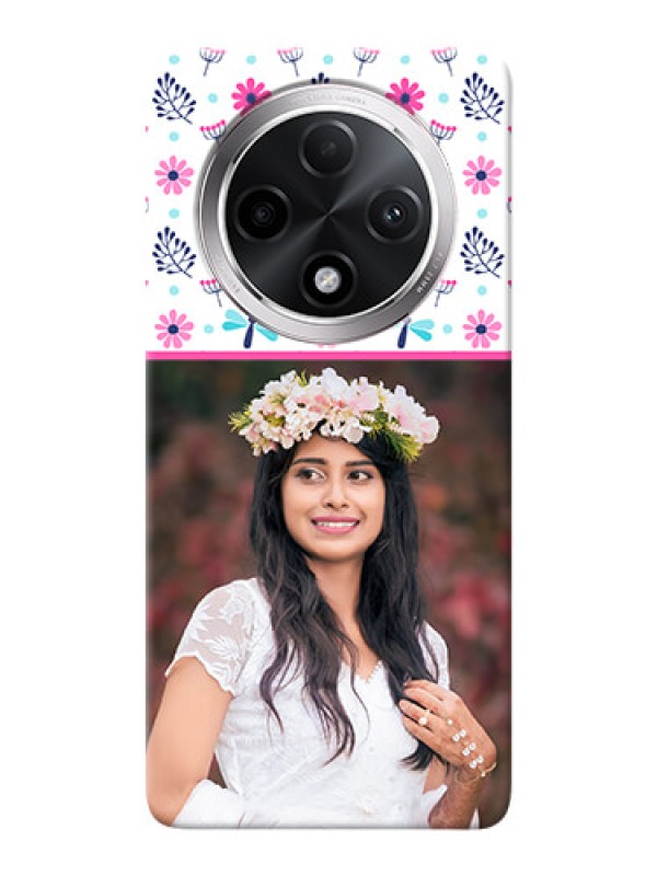 Custom Oppo F27 Pro Plus 5G Mobile Covers: Colorful Flower Design