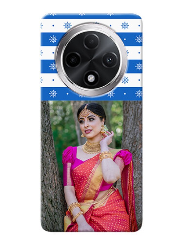 Custom Oppo F27 Pro Plus 5G custom mobile covers: Snow Pattern Design