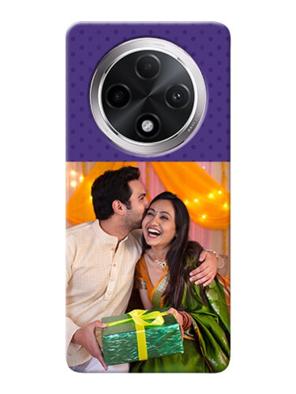 Custom Oppo F27 Pro Plus 5G mobile phone cases: Violet Pattern Design