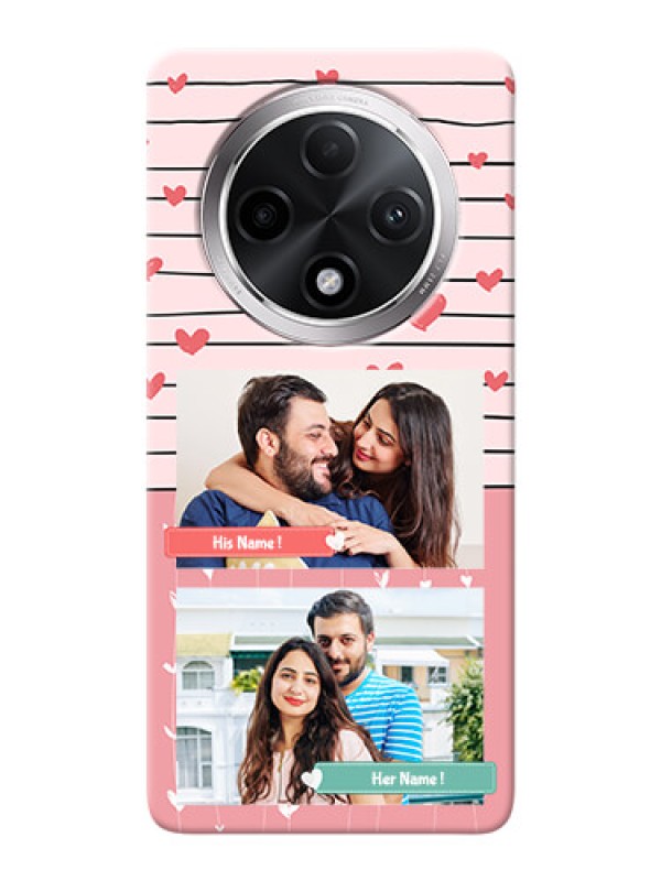 Custom Oppo F27 Pro Plus 5G custom mobile covers: Photo with Heart Design