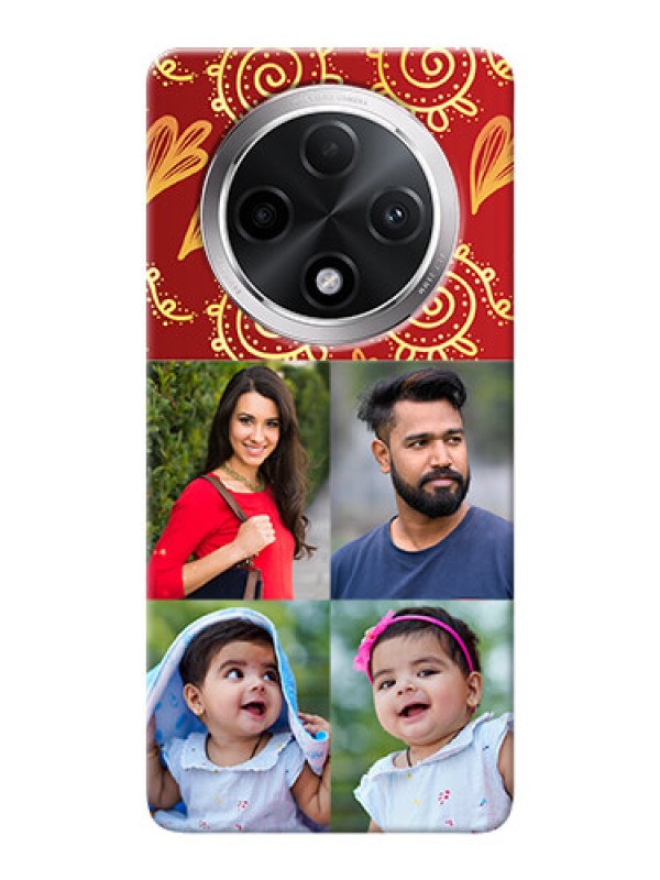 Custom Oppo F27 Pro Plus 5G Mobile Phone Cases: 4 Image Traditional Design