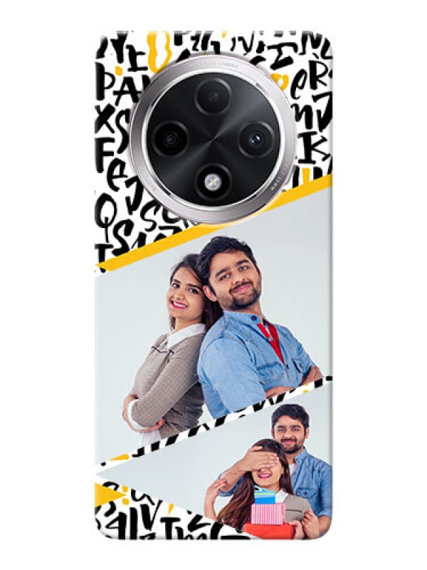 Custom Oppo F27 Pro Plus 5G Phone Back Covers: Letters Pattern Design