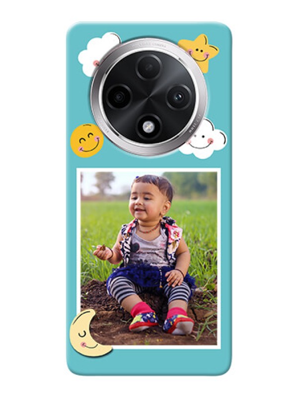 Custom Oppo F27 Pro Plus 5G Personalised Phone Cases: Smiley Kids Stars Design