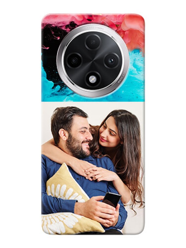 Custom Oppo F27 Pro Plus 5G Mobile Cases: Quote with Acrylic Painting Design