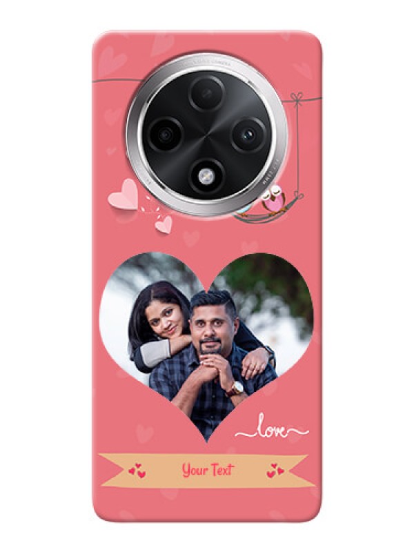 Custom Oppo F27 Pro Plus 5G custom phone covers: Peach Color Love Design