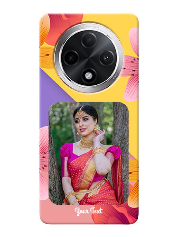 Custom Oppo F27 Pro Plus 5G Mobile Covers: 3 Image With Vintage Floral Design