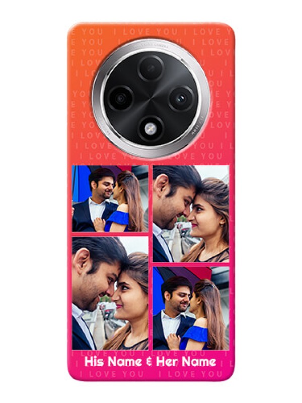 Custom Oppo F27 Pro Plus 5G custom back covers: I Love You Pink Design