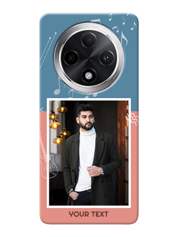 Custom Oppo F27 Pro Plus 5G Phone Back Covers with Color Musical Note Design