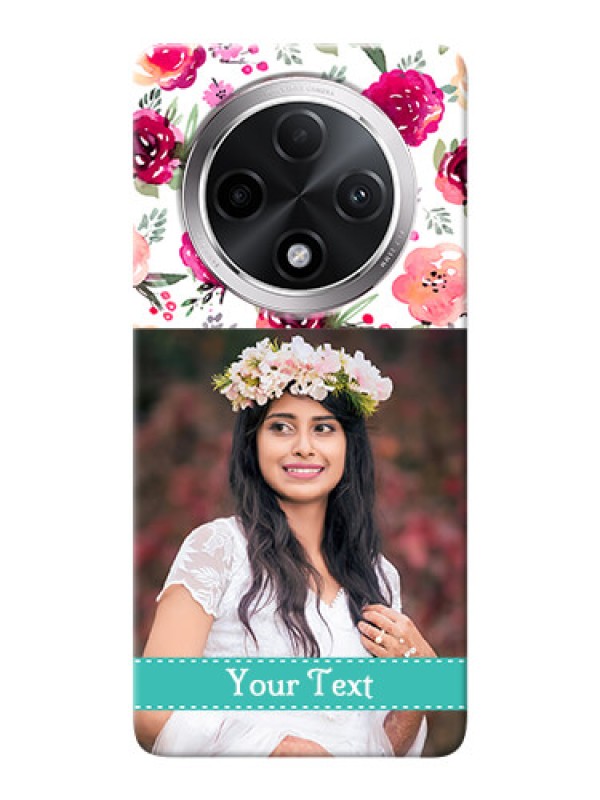 Custom Oppo F27 Pro Plus 5G Personalized Mobile Cases: Watercolor Floral Design