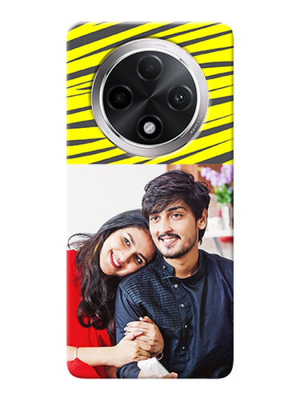 Custom Oppo F27 Pro Plus 5G Personalised mobile covers: Yellow Abstract Design