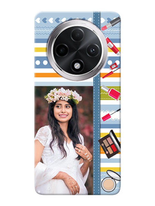 Custom Oppo F27 Pro Plus 5G Personalized Mobile Cases: Makeup Icons Design