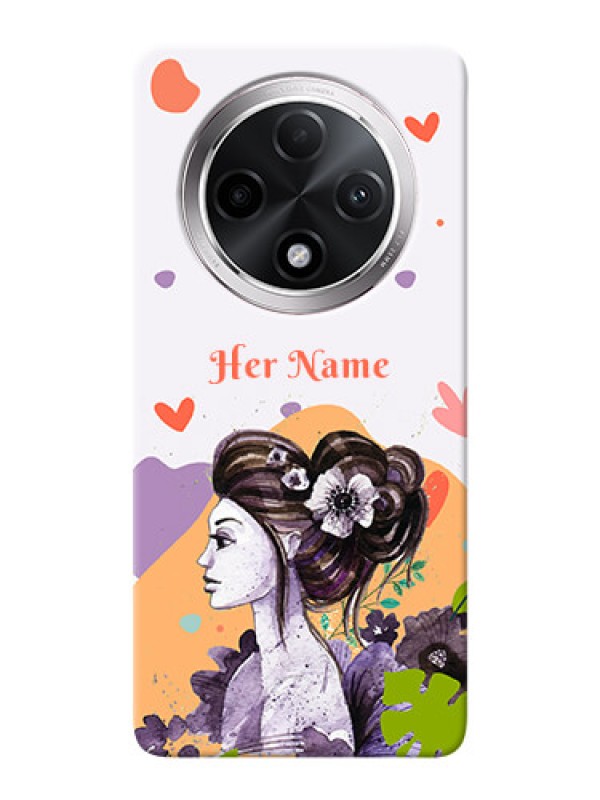 Custom Oppo F27 Pro Plus 5G Personalized Phone Case with Woman And Nature Design