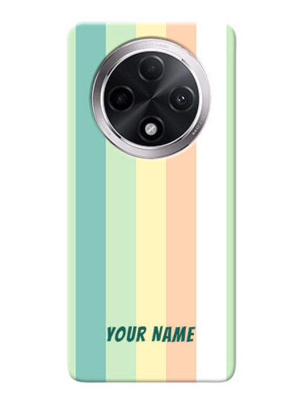 Custom Oppo F27 Pro Plus 5G Photo Printing on Case with Multicolour Stripes Design