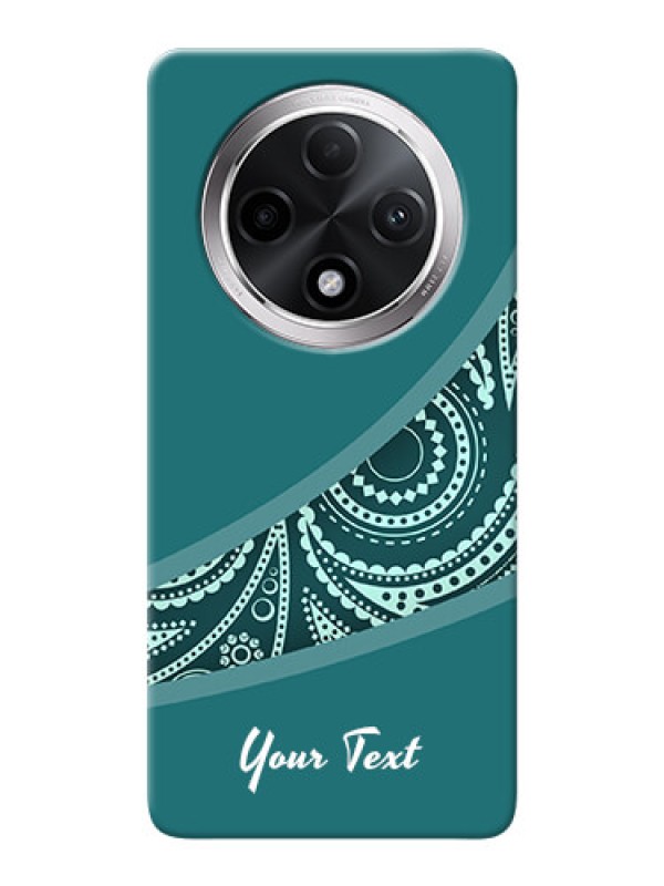 Custom Oppo F27 Pro Plus 5G Photo Printing on Case with semi visible floral Design