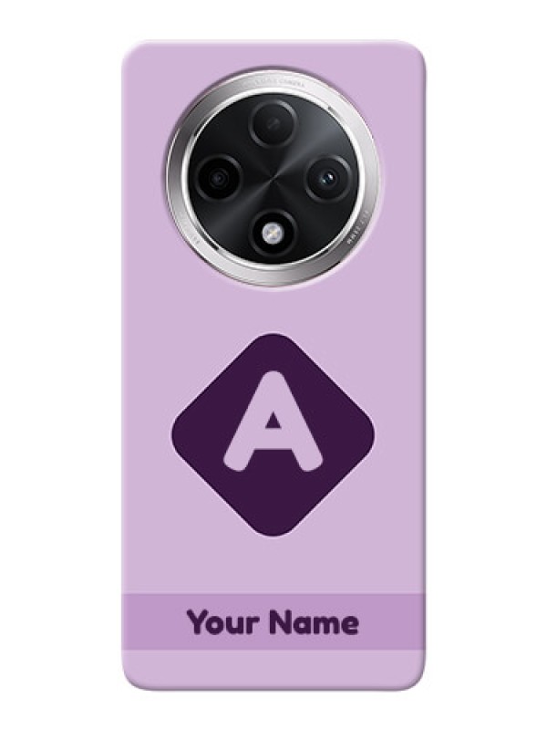Custom Oppo F27 Pro Plus 5G Custom Mobile Case with Custom Letter in curved badge Design