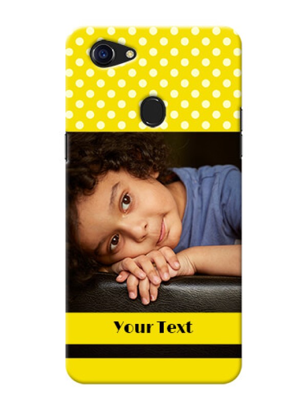 Custom Oppo F5 Youth Custom Mobile Covers: Bright Yellow Case Design