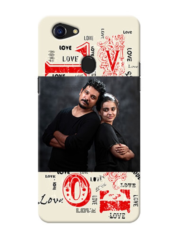 Custom Oppo F5 Youth mobile cases online: Trendy Love Design Case