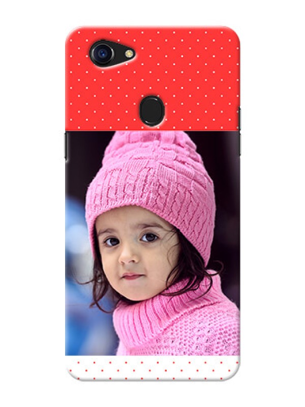 Custom Oppo F5 Youth personalised phone covers: Red Pattern Design