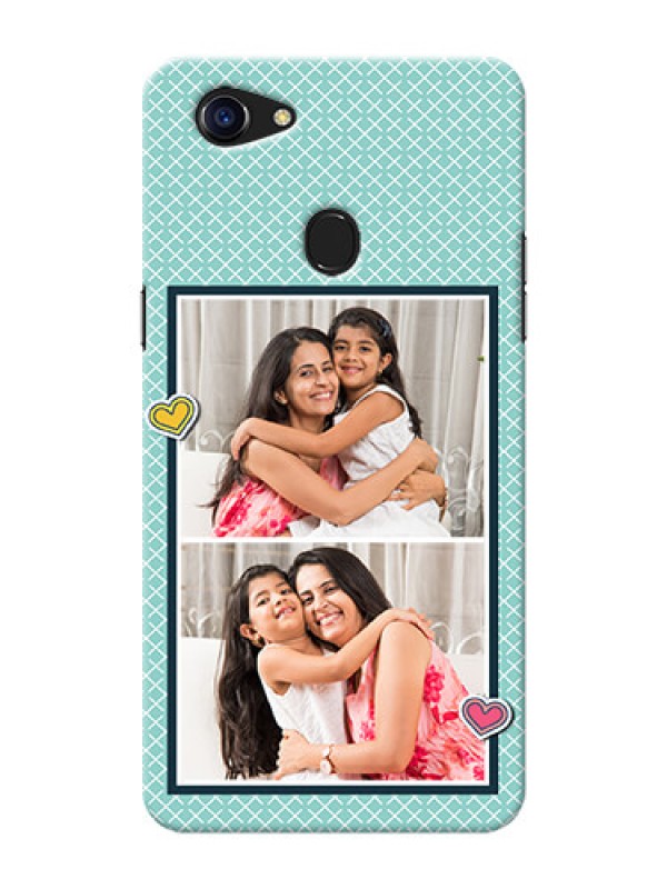 Custom Oppo F5 Youth Custom Phone Cases: 2 Image Holder with Pattern Design