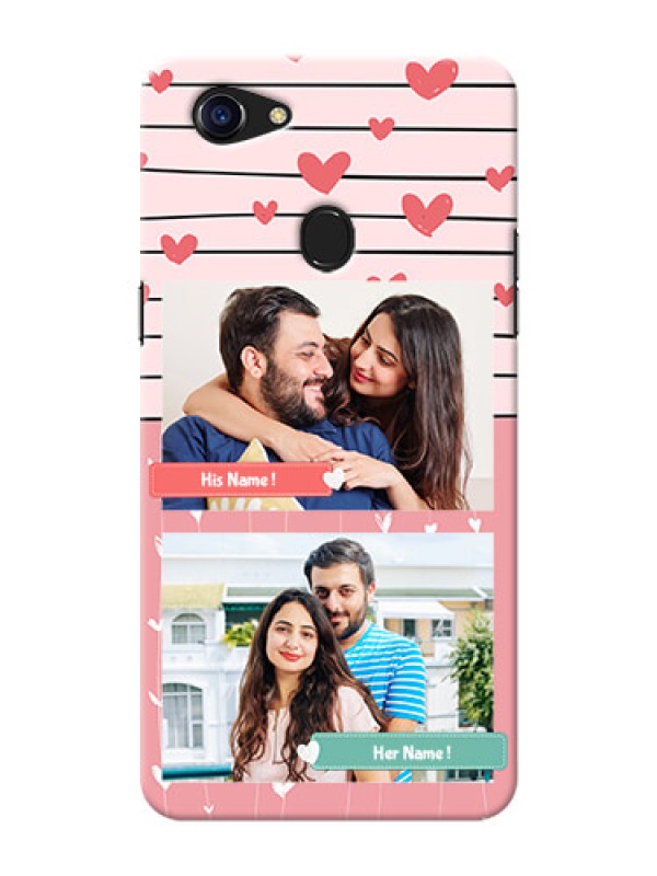 Custom Oppo F5 Youth custom mobile covers: Photo with Heart Design