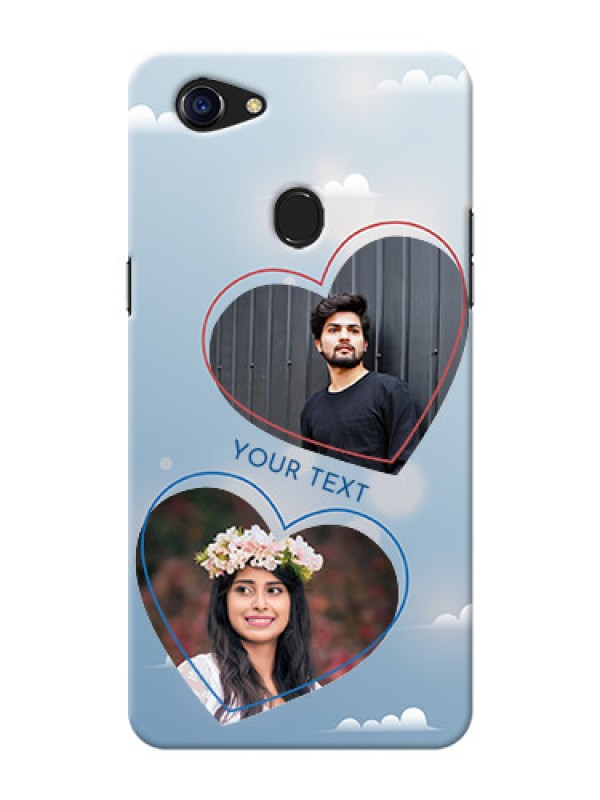 Custom Oppo F5 Youth Phone Cases: Blue Color Couple Design 