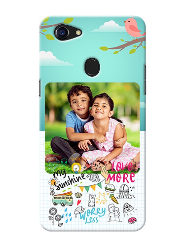 Custom Oppo F5 Youth phone cases online: Doodle love Design