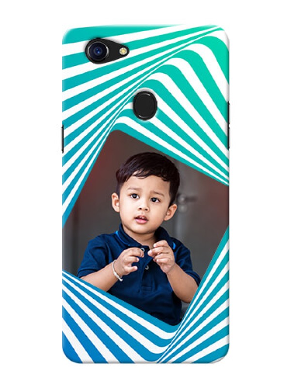 Custom Oppo F5 Youth Personalised Mobile Covers: Abstract Spiral Design