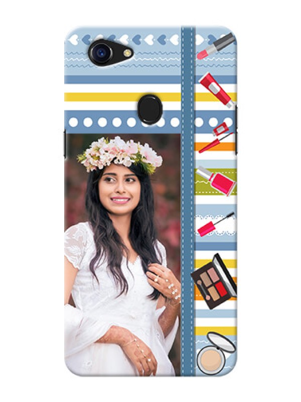 Custom Oppo F5 Youth Personalized Mobile Cases: Makeup Icons Design