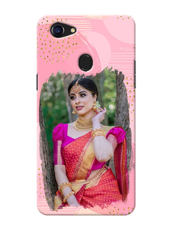 Custom Oppo F5 Youth Phone Covers for Girls: Gold Glitter Splash Design