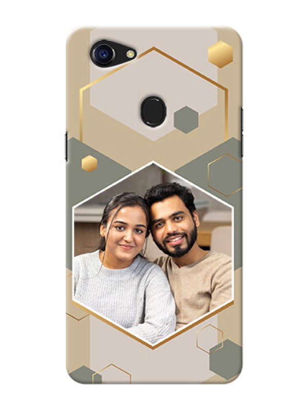 Custom Oppo F5 Youth Phone Back Covers: Stylish Hexagon Pattern Design
