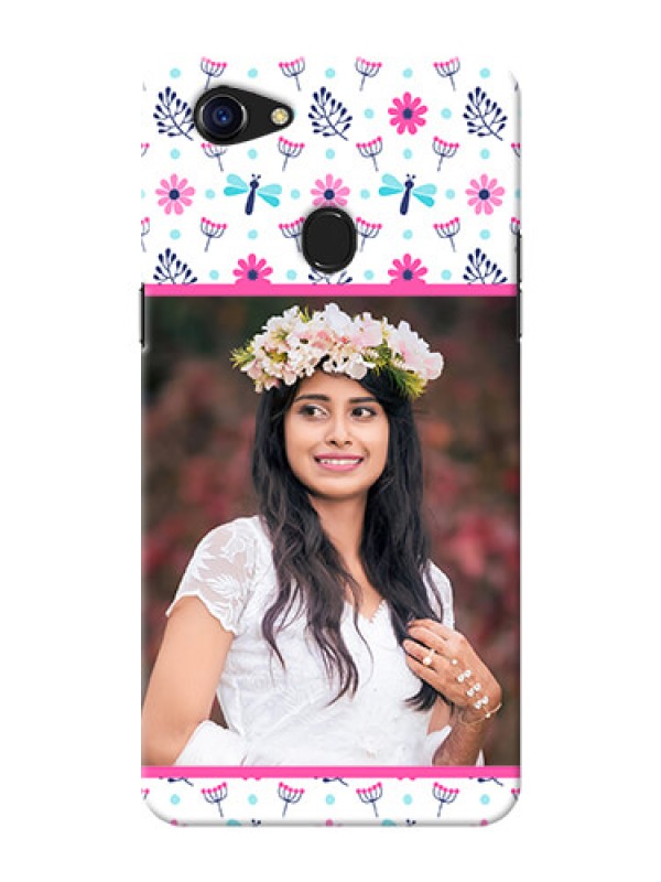 Custom Oppo F5 Colourful Flowers Mobile Cover Design