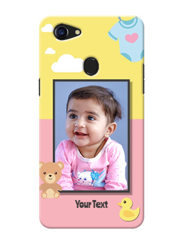 Custom Oppo F5 kids frame with 2 colour design with toys Design