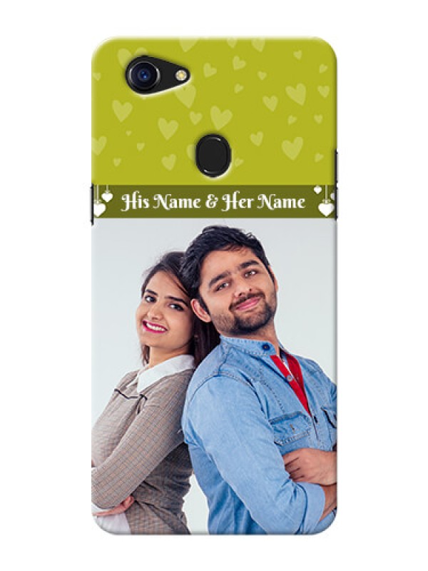 Custom Oppo F5 you and me design with hanging hearts Design