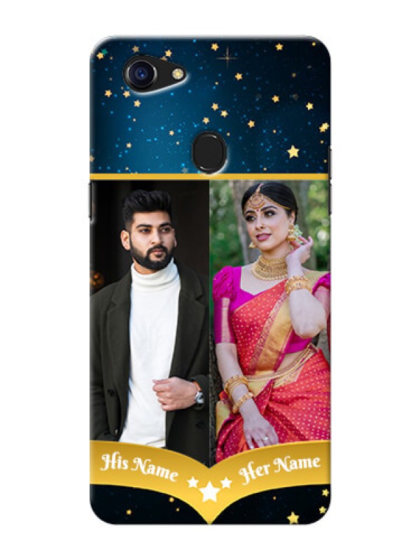 Custom Oppo F5 2 image holder with galaxy backdrop and stars  Design