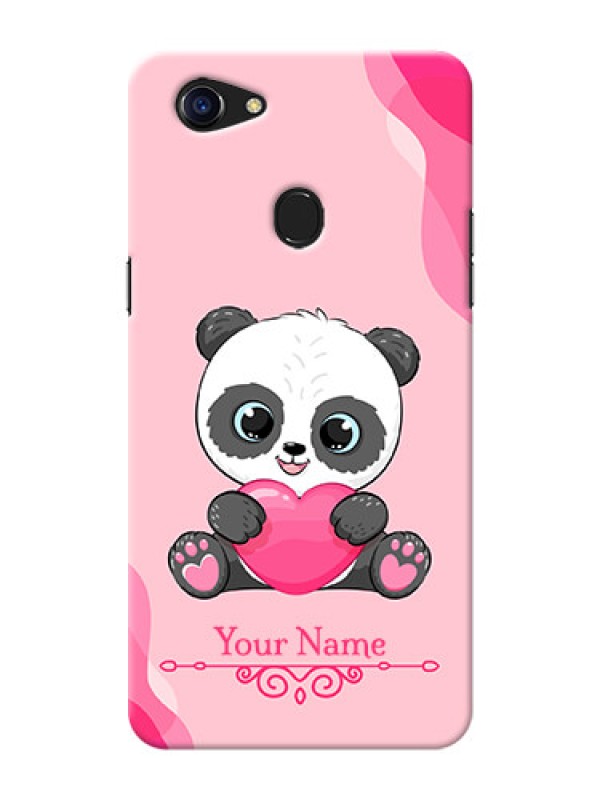 Custom Oppo F5 Mobile Back Covers: Cute Panda Design