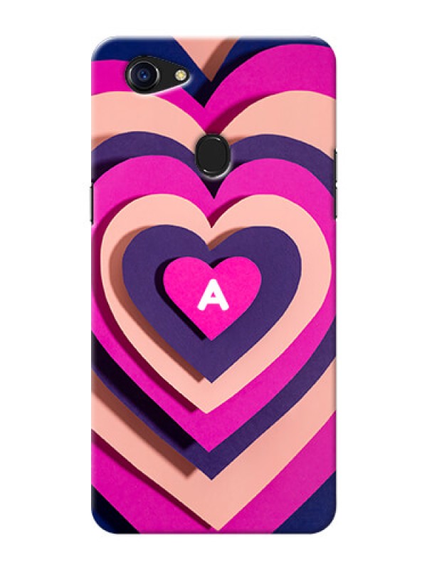 Custom Oppo F5 Custom Mobile Case with Cute Heart Pattern Design