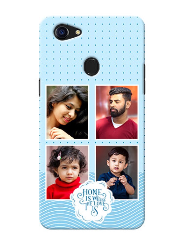 Custom Oppo F5 Custom Phone Covers: Cute love quote with 4 pic upload Design