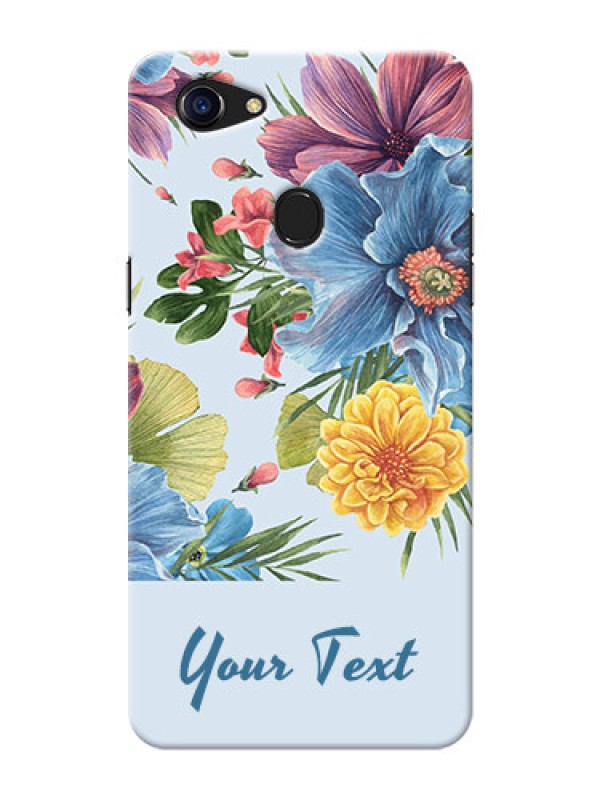 Custom Oppo F5 Custom Phone Cases: Stunning Watercolored Flowers Painting Design