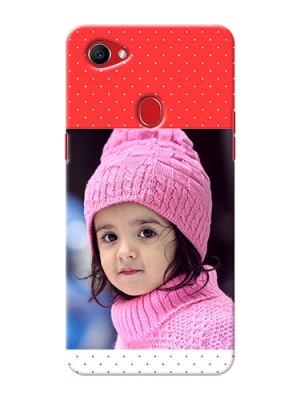 Custom Oppo F7 Red Pattern Mobile Case Design