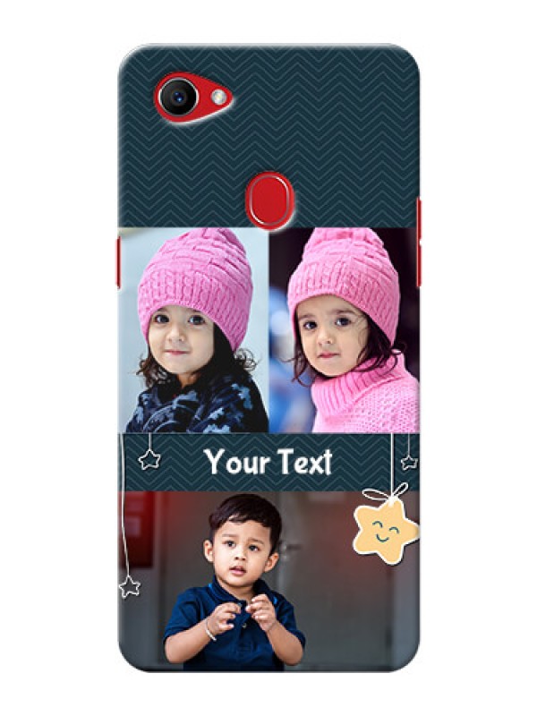 Custom Oppo F7 3 image holder with hanging stars Design
