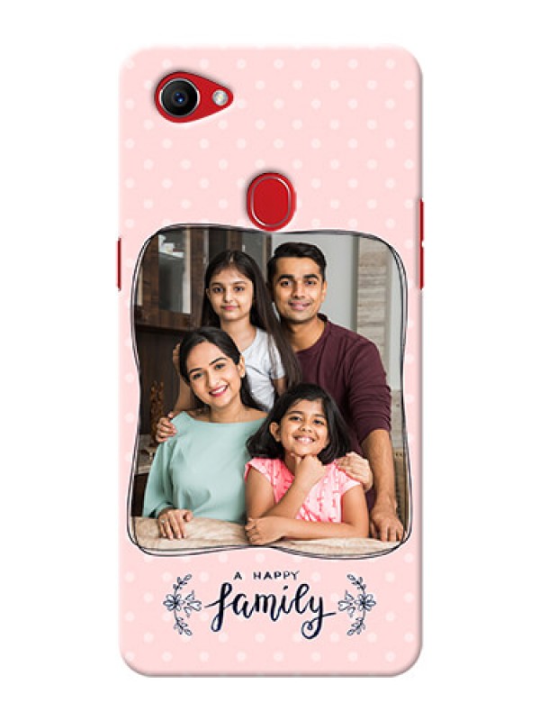 Custom Oppo F7 A happy family with polka dots Design