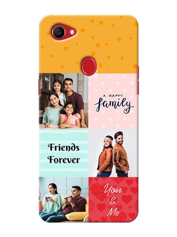 Custom Oppo F7 4 image holder with multiple quotations Design