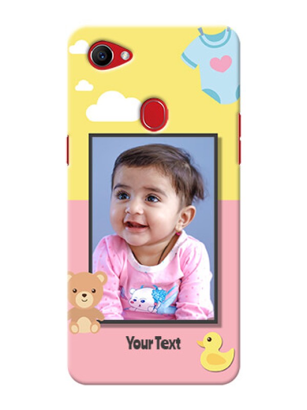 Custom Oppo F7 kids frame with 2 colour design with toys Design
