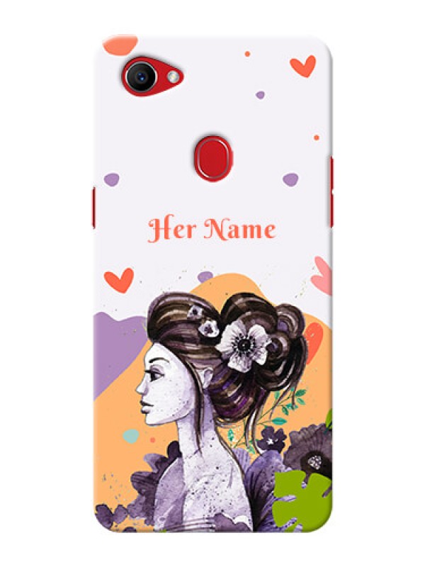 Custom Oppo F7 Custom Mobile Case with Woman And Nature Design