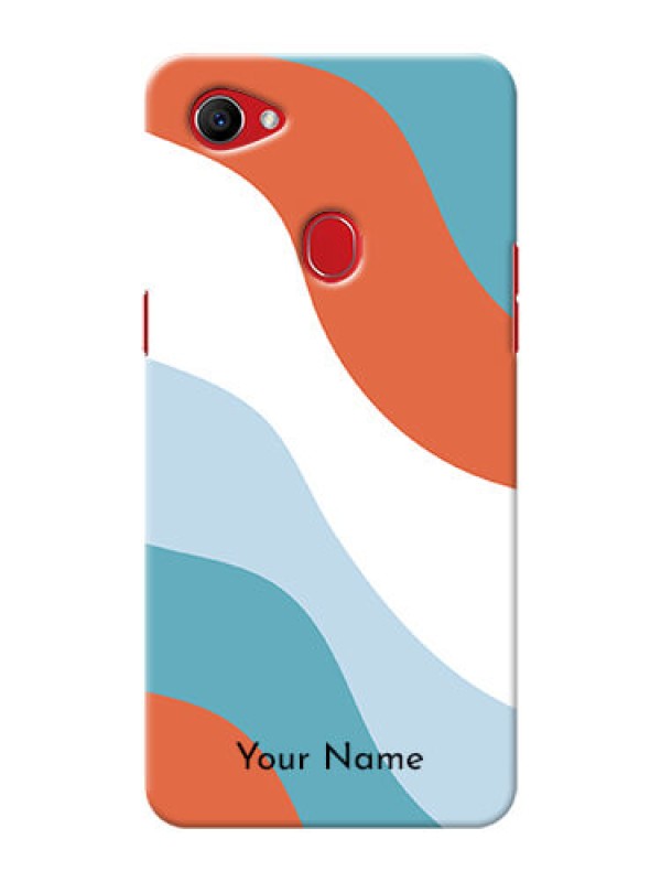 Custom Oppo F7 Mobile Back Covers: coloured Waves Design