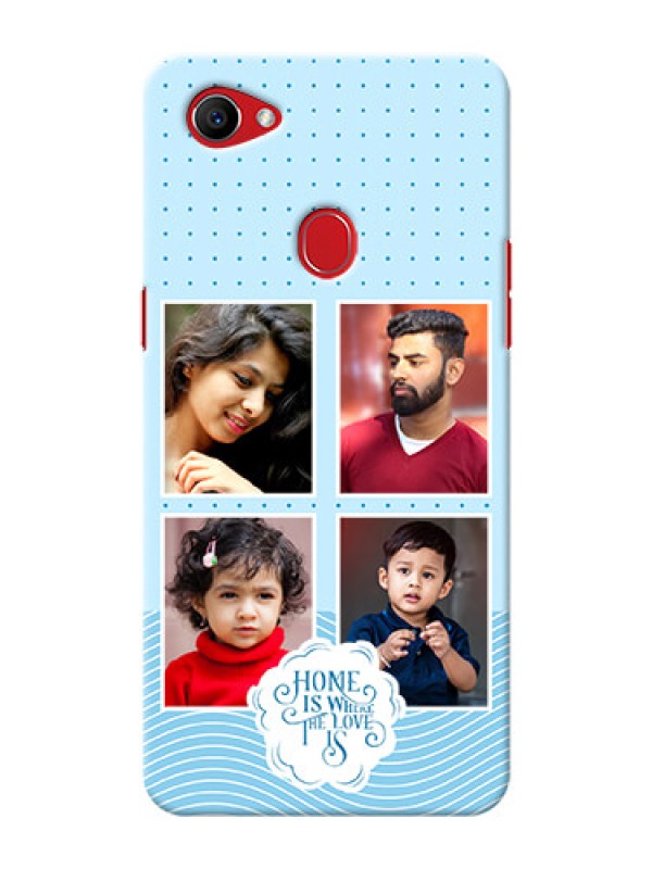 Custom Oppo F7 Custom Phone Covers: Cute love quote with 4 pic upload Design